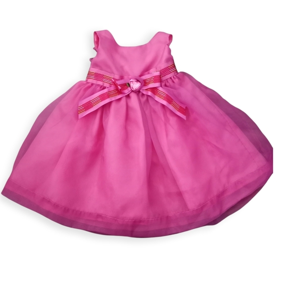 Wonder Kids Pink & Nannette Blue Floral Baby Dress Bundle Sz.6-9 Mo. EUC - Picture 2 of 11